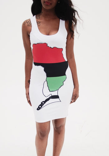 Africa on Her Mind Sublimation Cut & Sew Dress