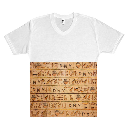 DMV Glyphics Men's V-Neck T-Shirt