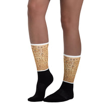 DMVGlyphics Black foot socks