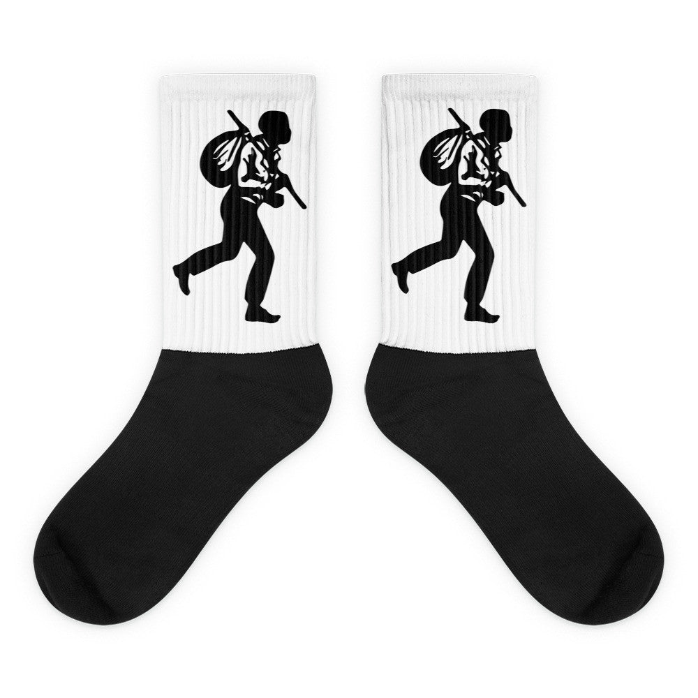 Runaway Black foot socks